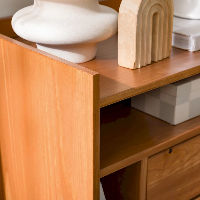 Modern Gallery Top Solid Wood Nightstand