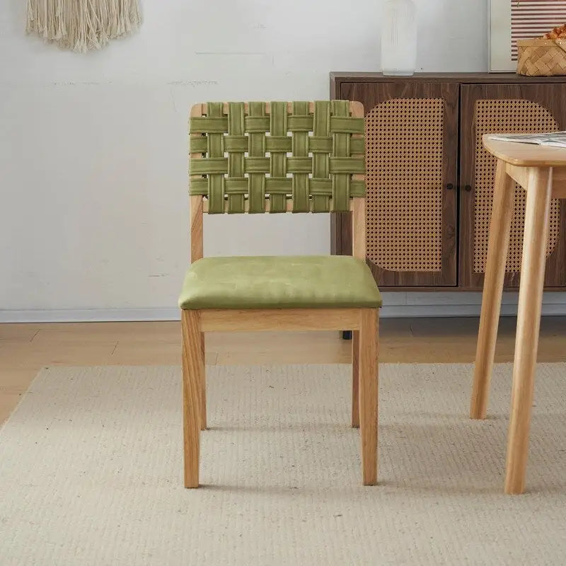 Moderne Holz-Esszimmerstühle im Mid-Century-Stil, 2er-Set