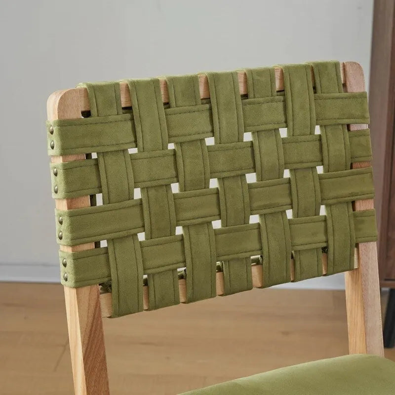 Moderne Holz-Esszimmerstühle im Mid-Century-Stil, 2er-Set