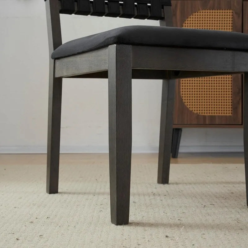 Moderne Holz-Esszimmerstühle im Mid-Century-Stil, 2er-Set