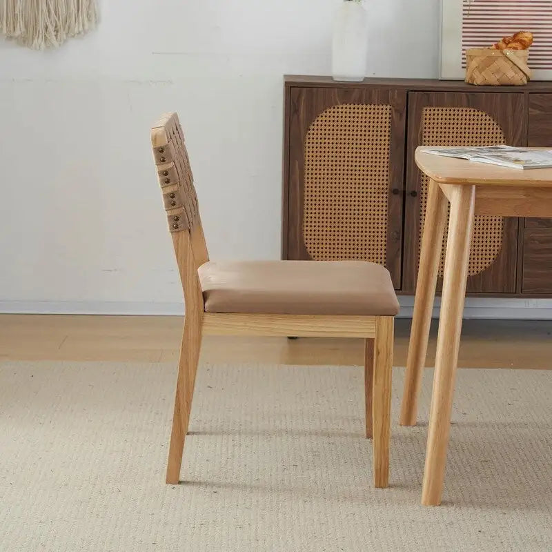 Moderne Holz-Esszimmerstühle im Mid-Century-Stil, 2er-Set