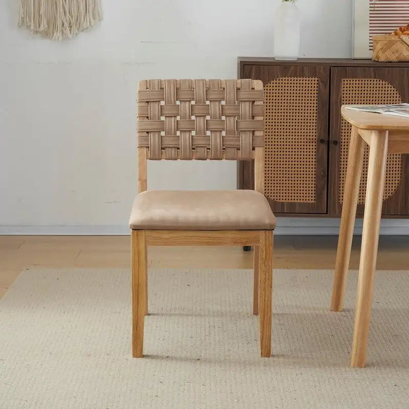 Moderne Holz-Esszimmerstühle im Mid-Century-Stil, 2er-Set