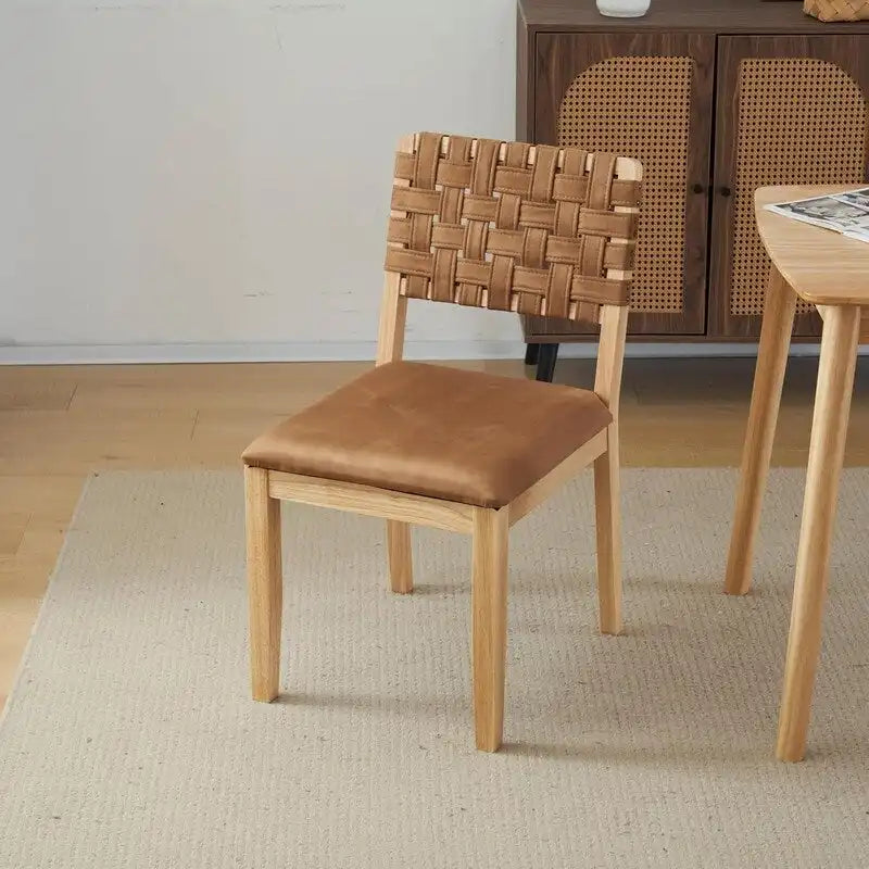 Moderne Holz-Esszimmerstühle im Mid-Century-Stil, 2er-Set