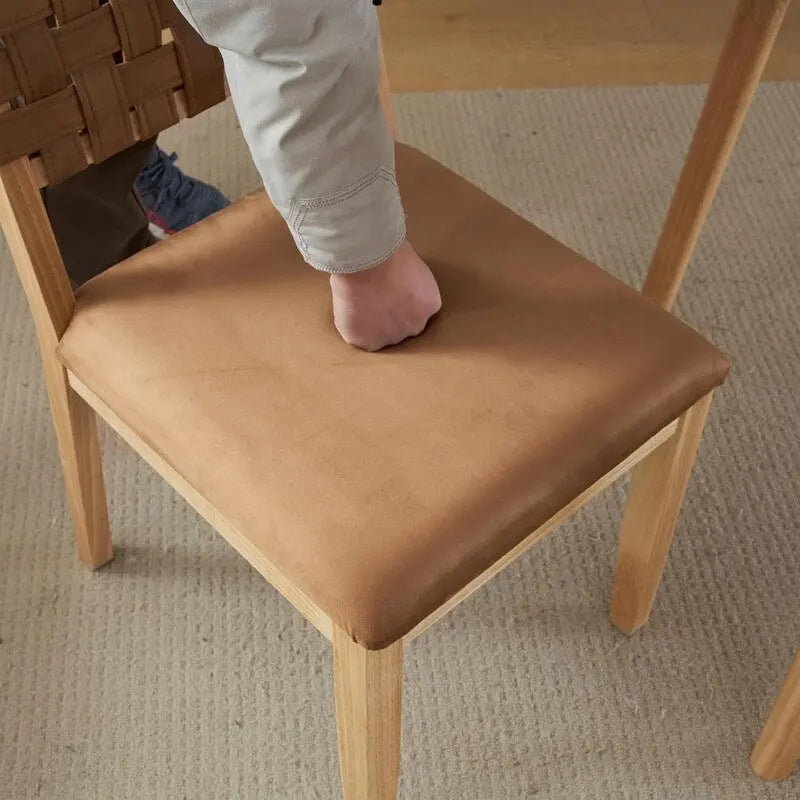 Moderne Holz-Esszimmerstühle im Mid-Century-Stil, 2er-Set