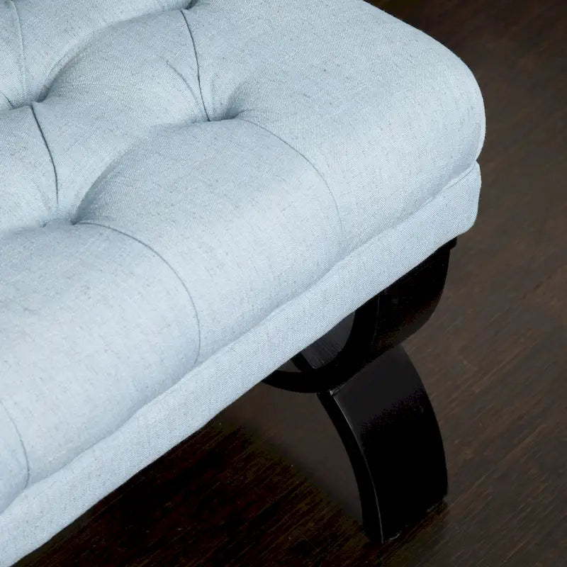 Tufted Fabric Ottoman Bench 41"