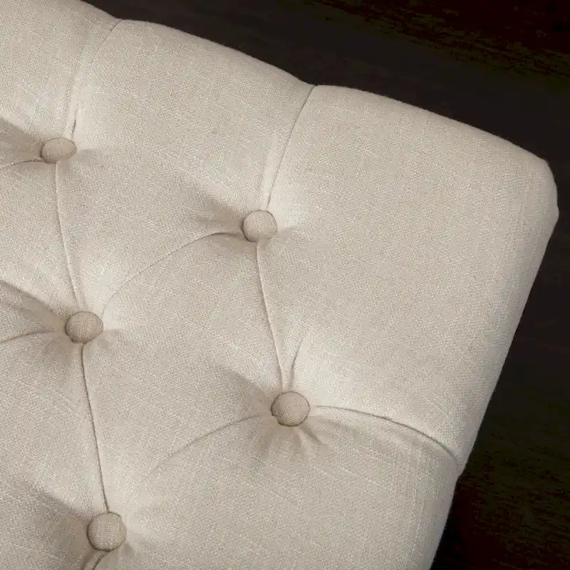 Tufted Fabric Ottoman Bench 41"