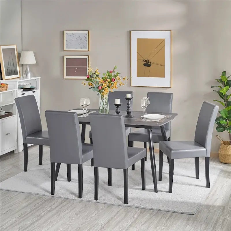 4-piece High Back Dining Room Chairs for Home