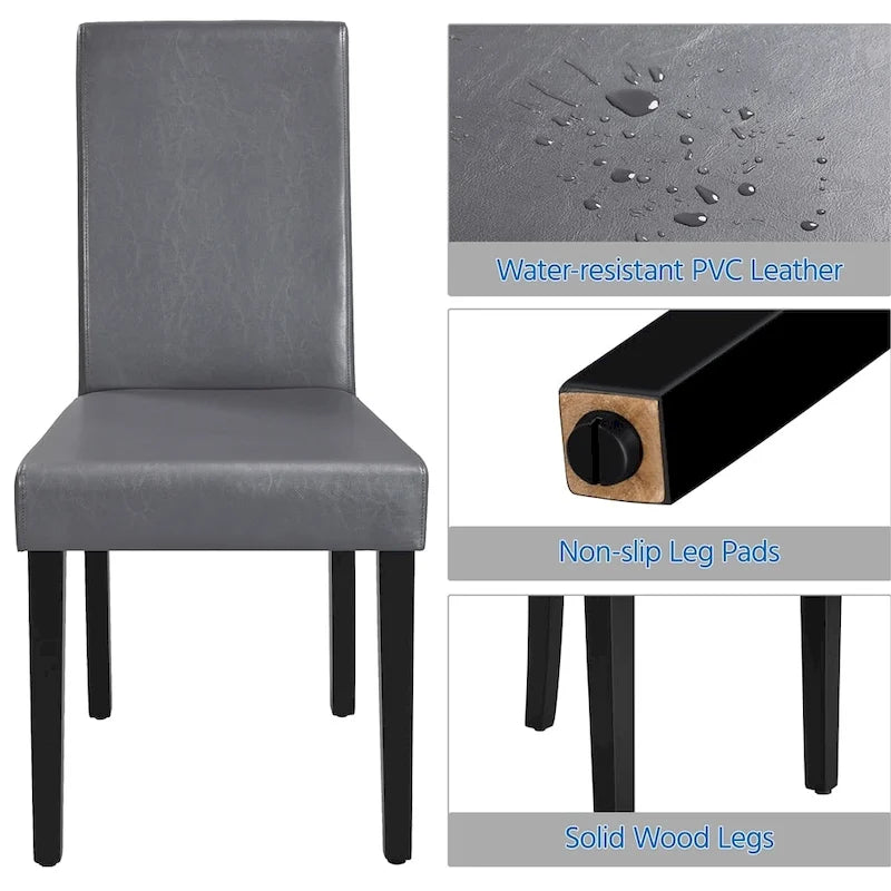 4-piece High Back Dining Room Chairs for Home