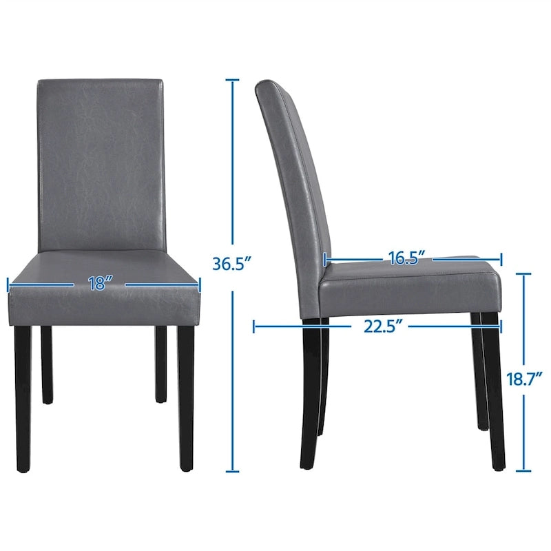 4-piece High Back Dining Room Chairs for Home