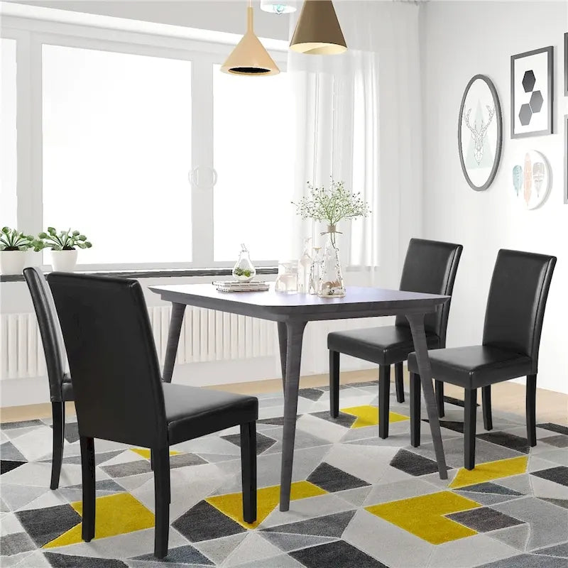 4-piece High Back Dining Room Chairs for Home