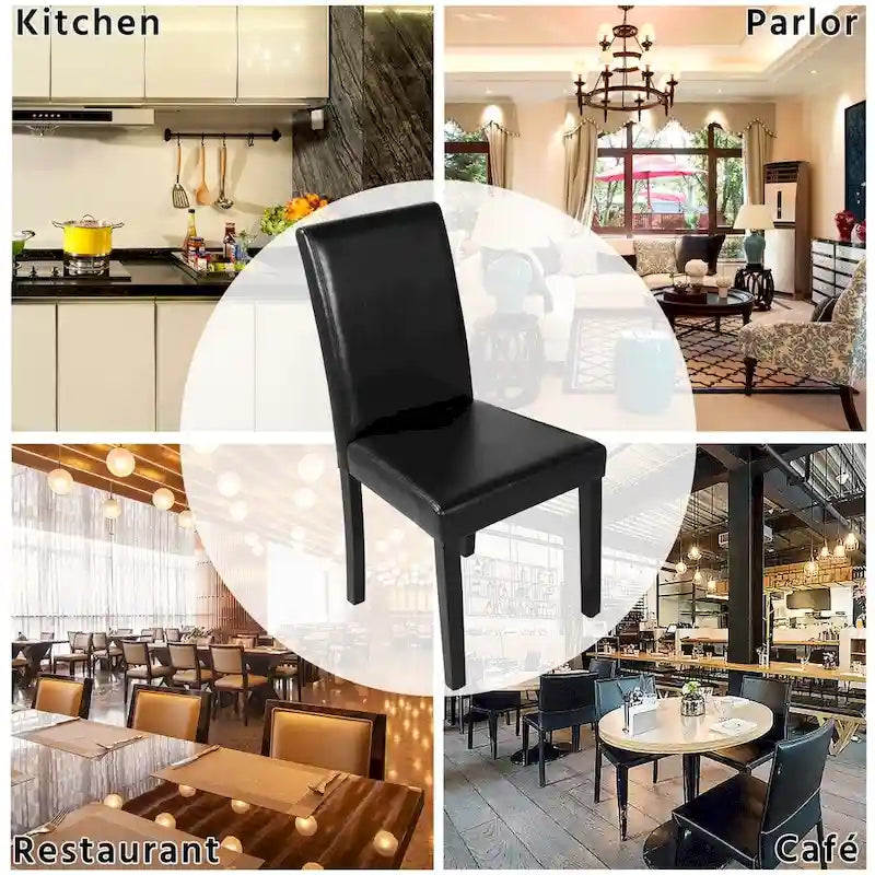 4-piece High Back Dining Room Chairs for Home