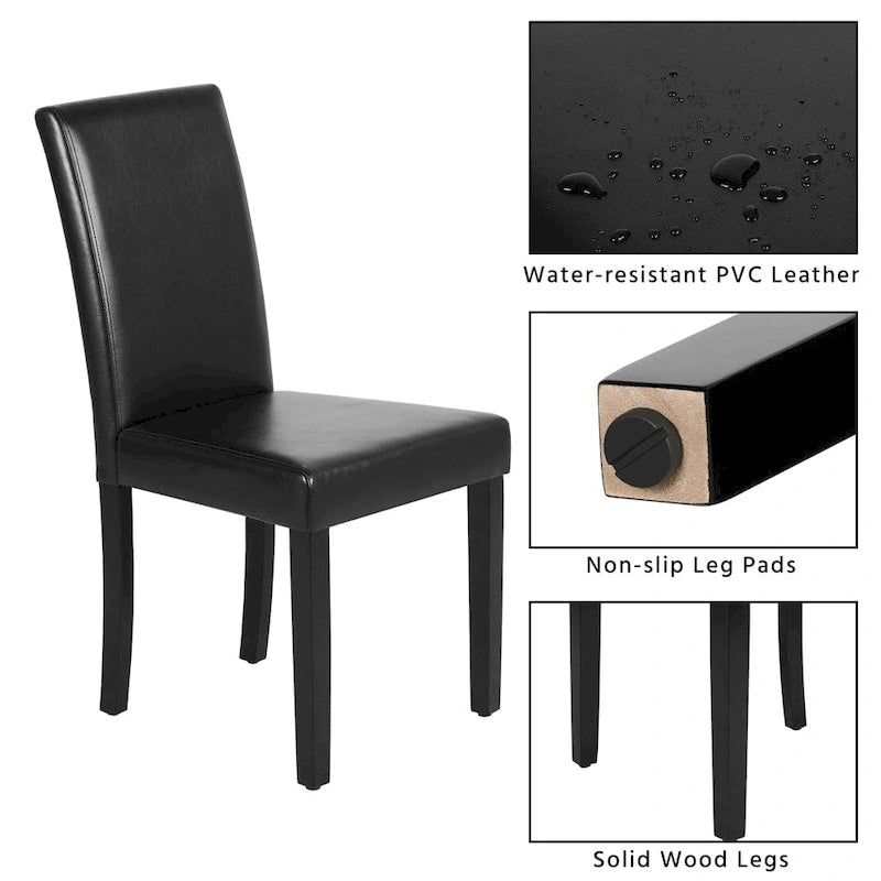 4-piece High Back Dining Room Chairs for Home