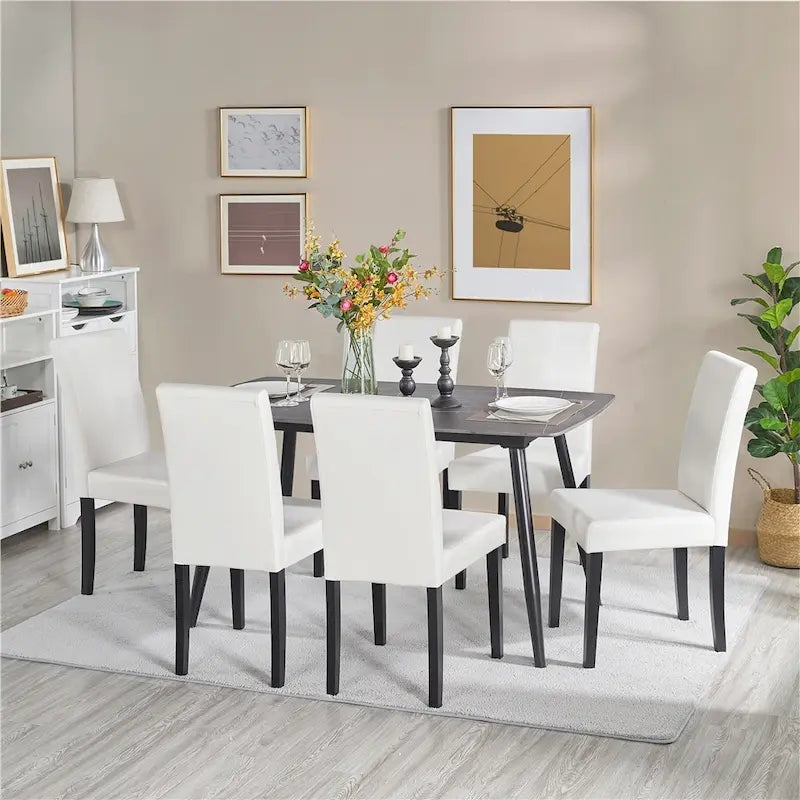 4-piece High Back Dining Room Chairs for Home