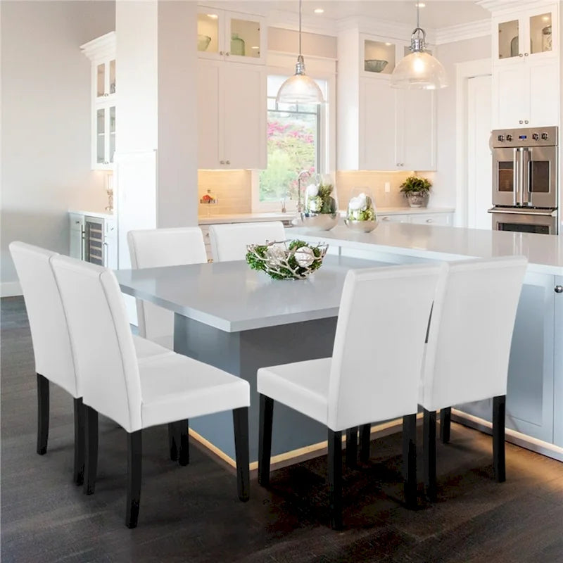 4-piece High Back Dining Room Chairs for Home