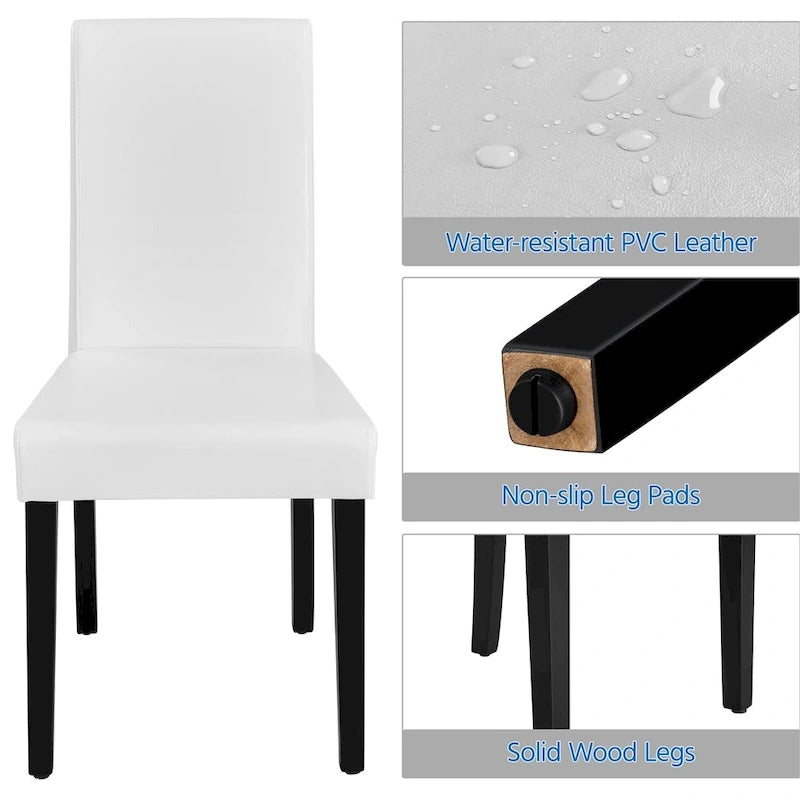 4-piece High Back Dining Room Chairs for Home