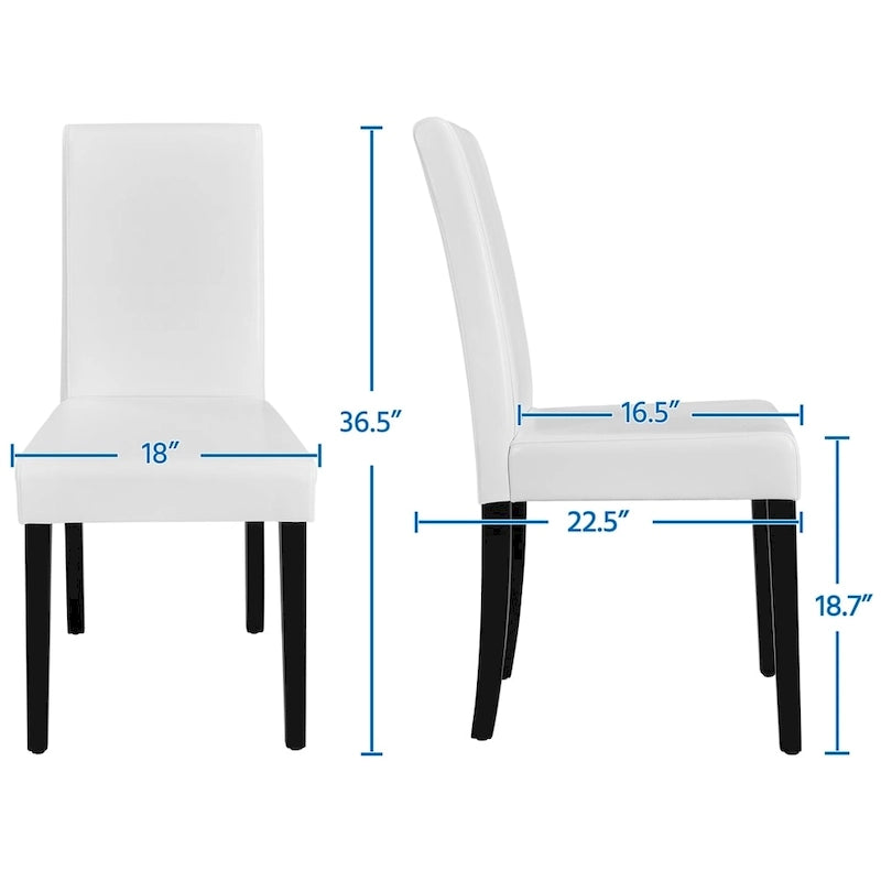 4-piece High Back Dining Room Chairs for Home