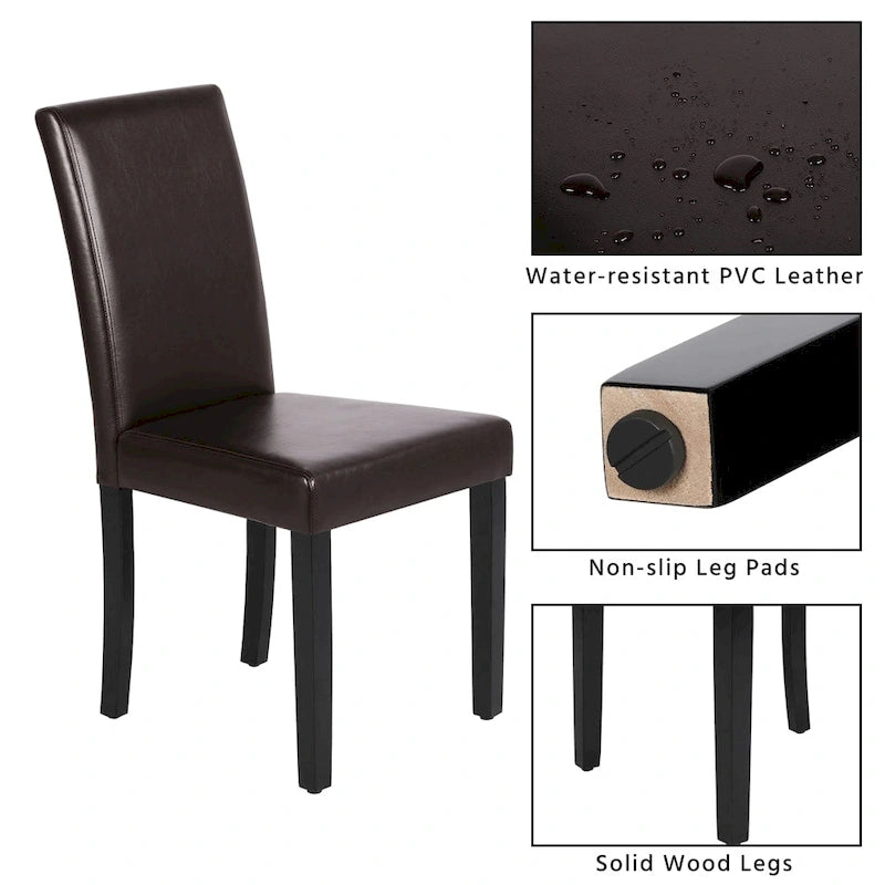 4-piece High Back Dining Room Chairs for Home