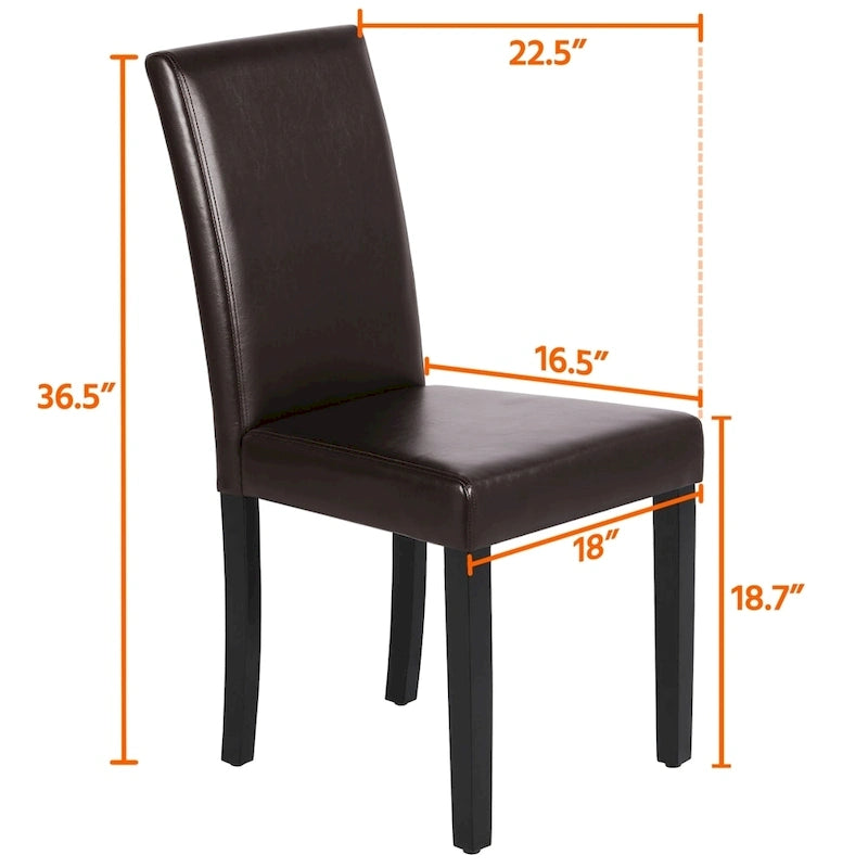 4-piece High Back Dining Room Chairs for Home