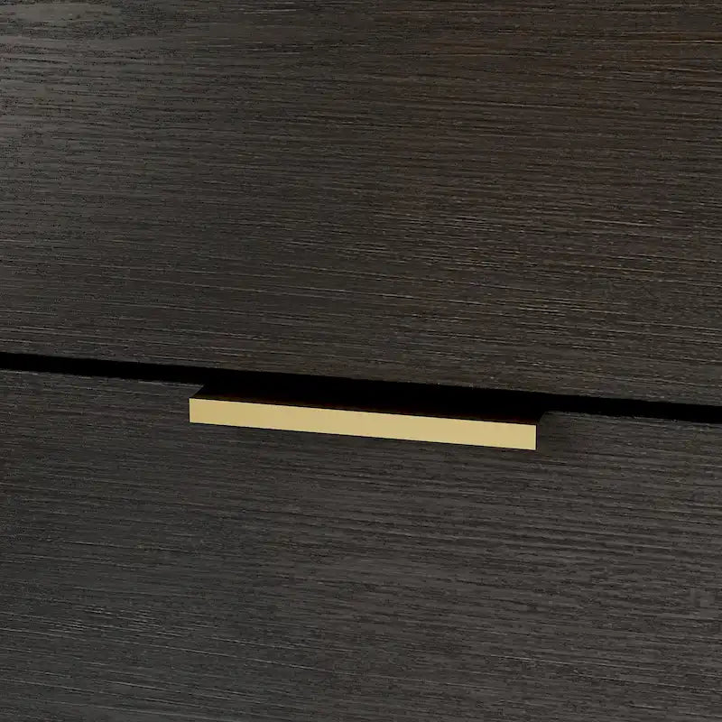 31.5W x 29.7H Wooden Nightstand with 3 Drawers End Table Black Chest