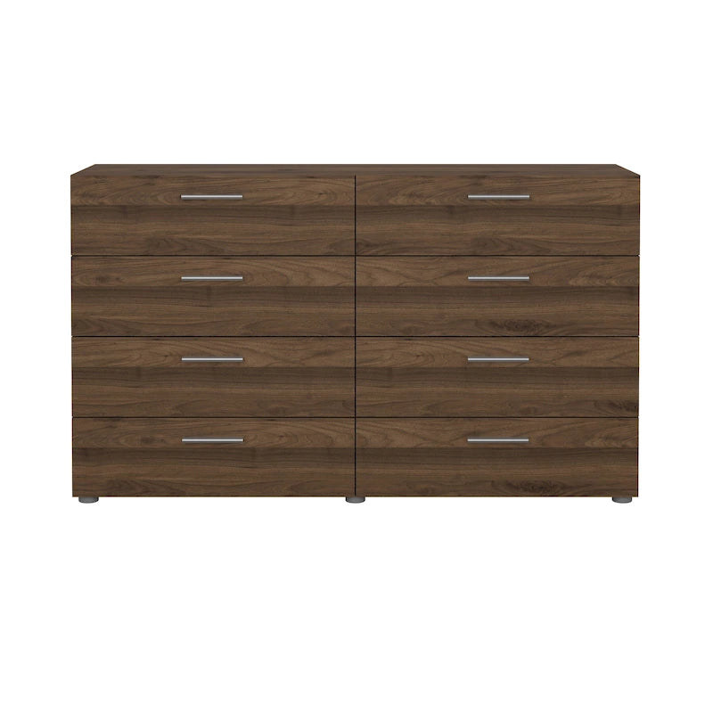 Space-saving 8-Drawer Double Dresser