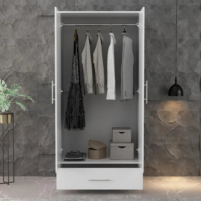 31.5W x 66.9H Wardrobe Armoire For Bedroom