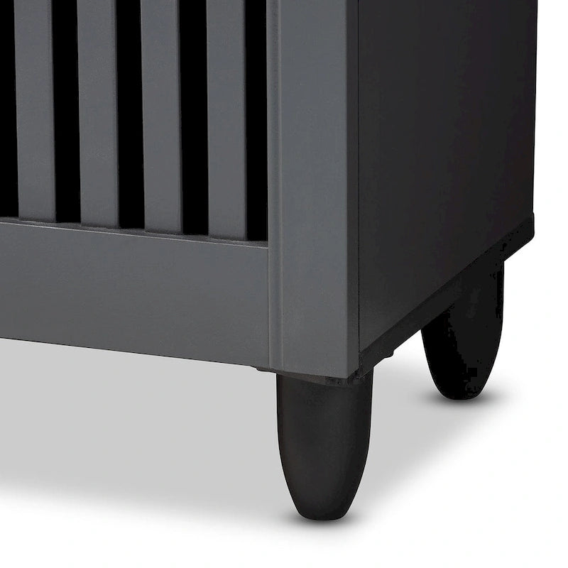 Shoe Storage Cabinet with Ventilated Doors