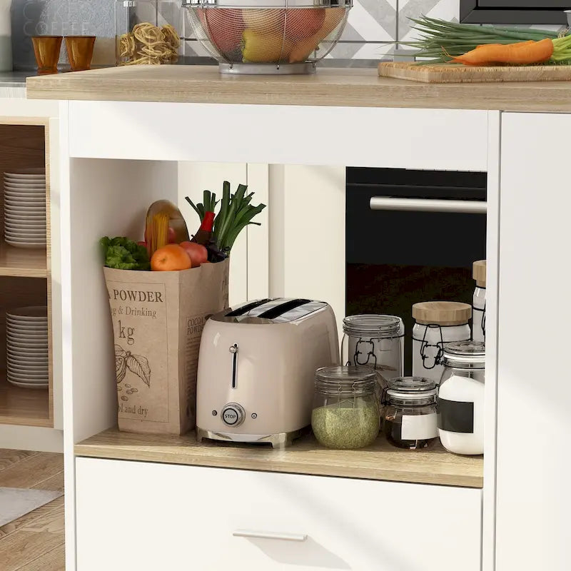 Sideboard Kitchen Island Storage Cabinet Extendable Table Bar Table