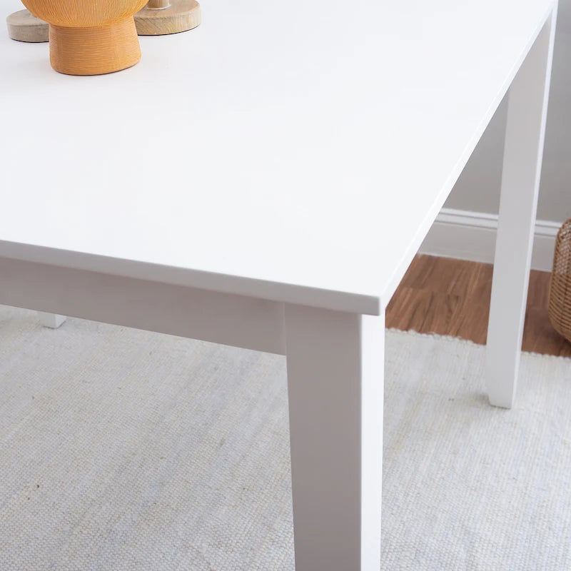 White Square Counter Height Dining Table