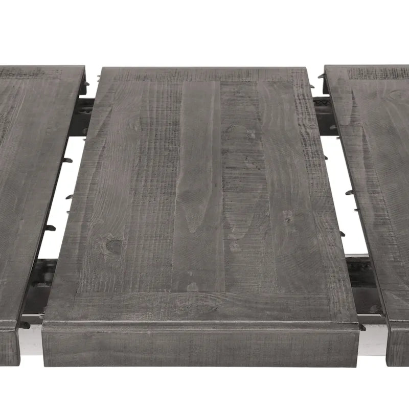 White 86-inch Wood Expandable Dining Table