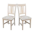 Solid Wood Splatback Dining Chairs, Set of 2