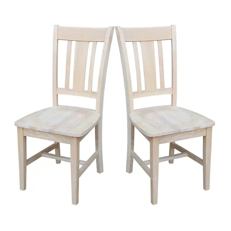 Solid Wood Splatback Dining Chairs, Set of 2