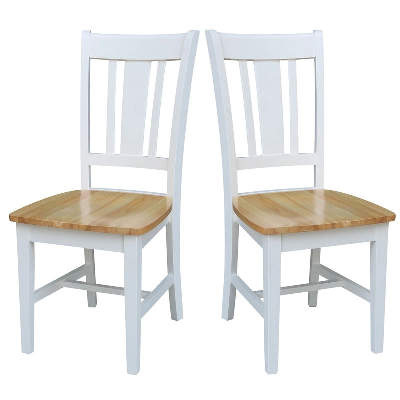 Solid Wood Splatback Dining Chairs, Set of 2