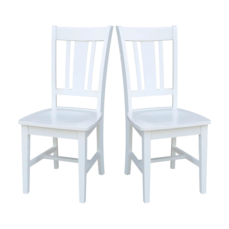 Solid Wood Splatback Dining Chairs, Set of 2