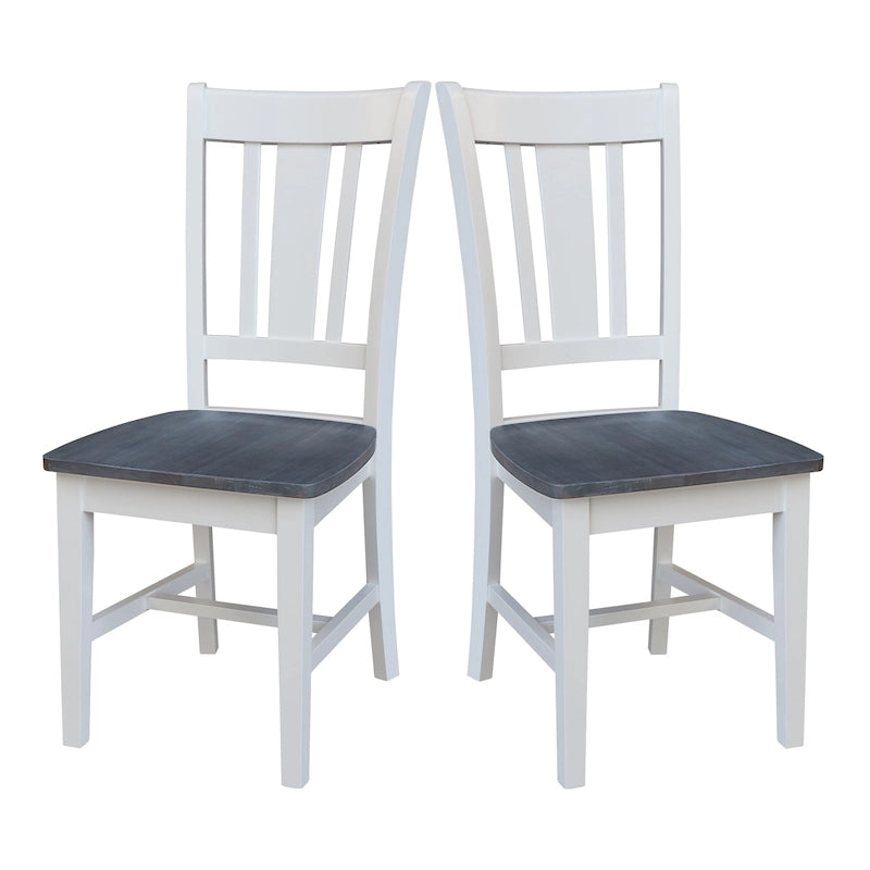 Solid Wood Splatback Dining Chairs, Set of 2