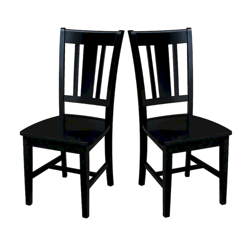 Solid Wood Splatback Dining Chairs, Set of 2