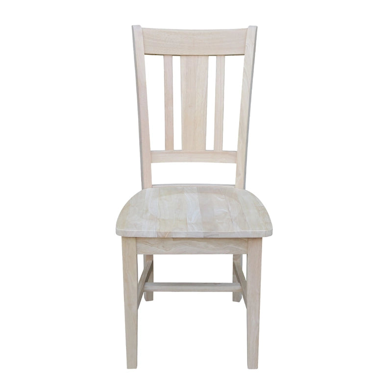 Solid Wood Splatback Dining Chairs, Set of 2