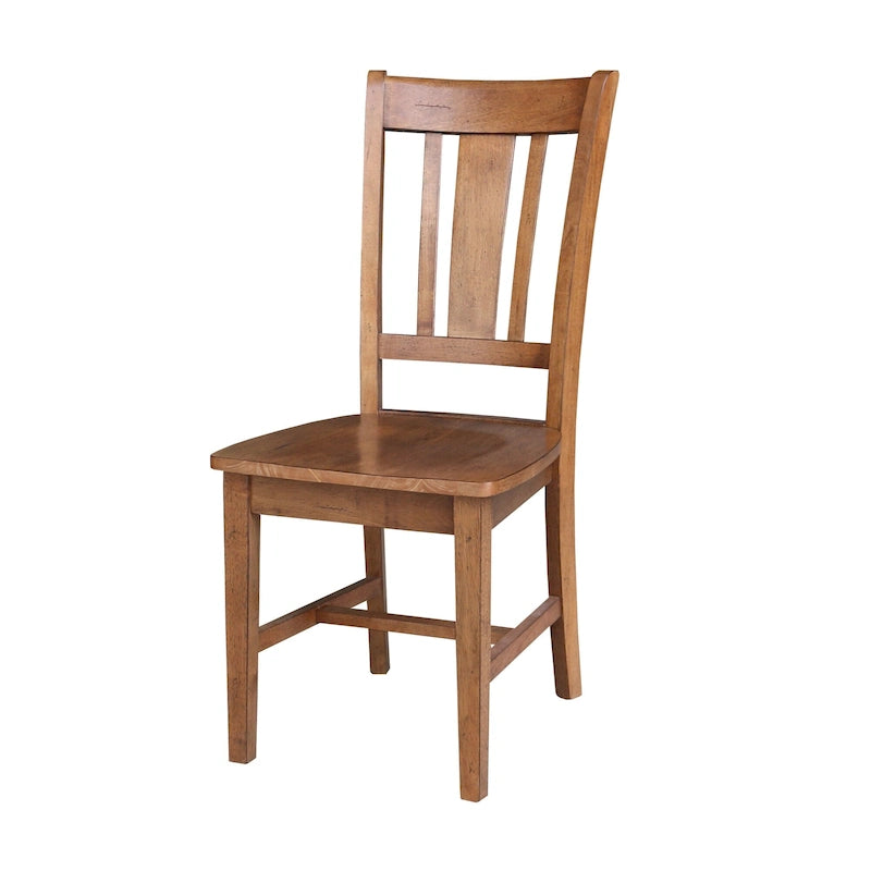 Solid Wood Splatback Dining Chairs, Set of 2