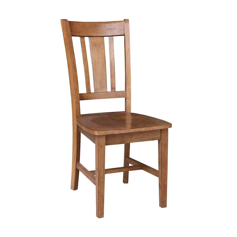 Solid Wood Splatback Dining Chairs, Set of 2