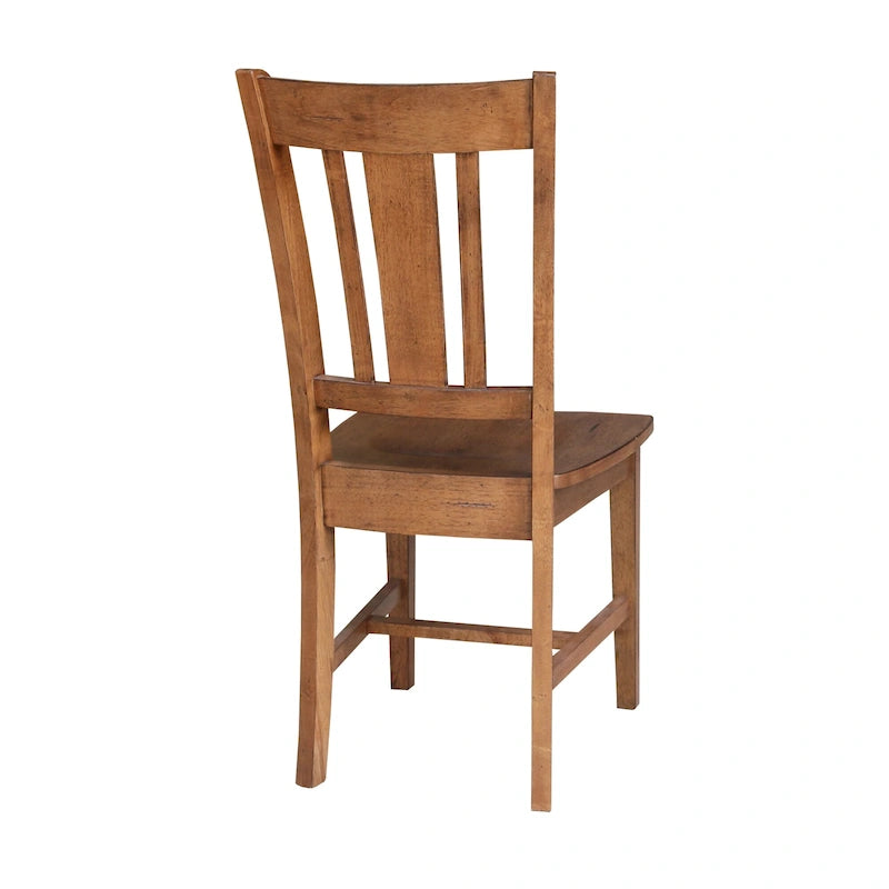 Solid Wood Splatback Dining Chairs, Set of 2