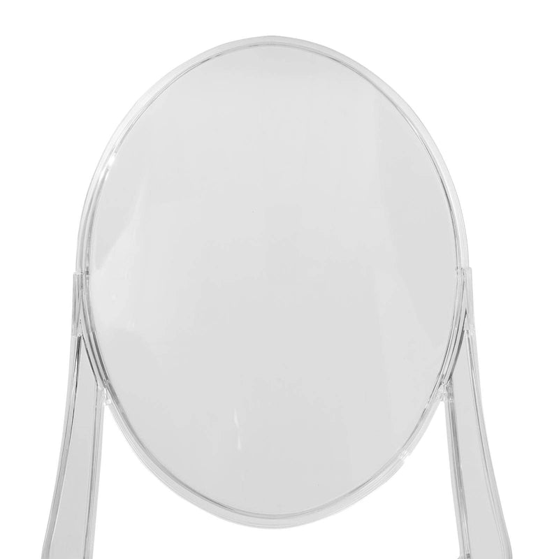 Acrylic Dining Chair Modern Transparent Stackable Side Chair No Assembly