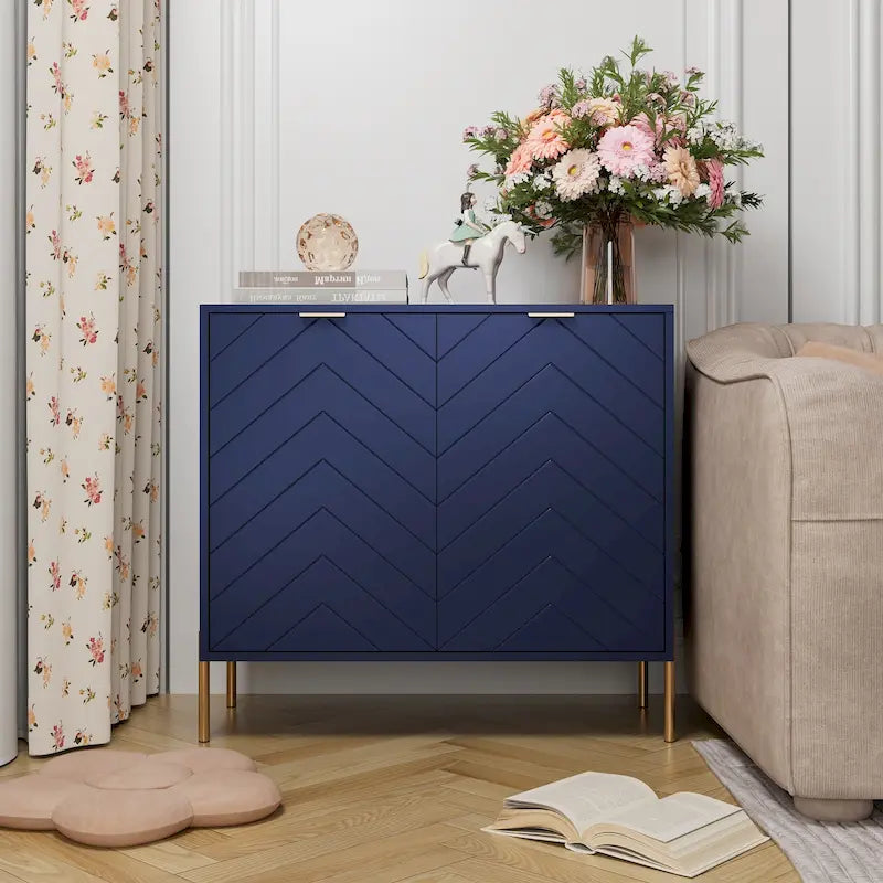 2-Door Storage Media Accent Buffet Sideboard