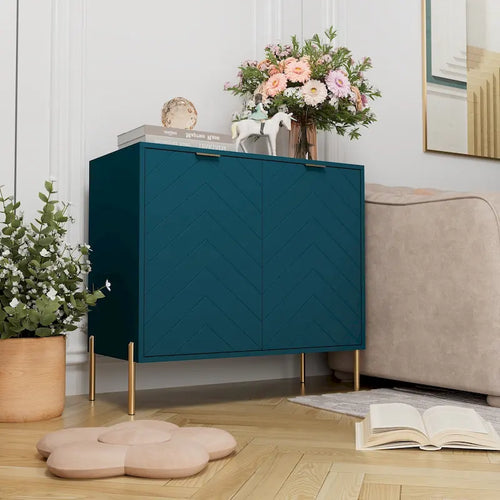 2-Door Storage Media Accent Buffet Sideboard