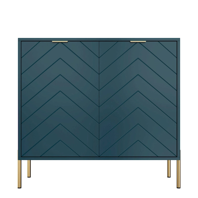 2-Door Storage Media Accent Buffet Sideboard