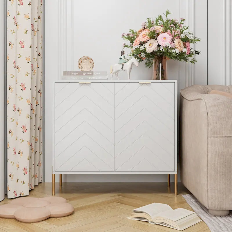 2-Door Storage Media Accent Buffet Sideboard