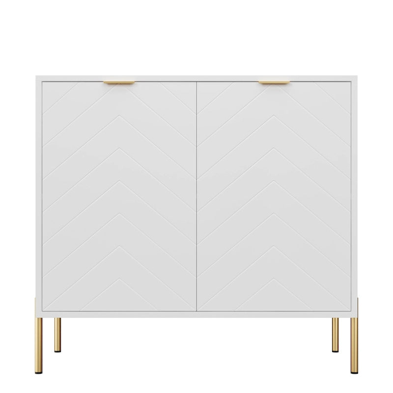 2-Door Storage Media Accent Buffet Sideboard