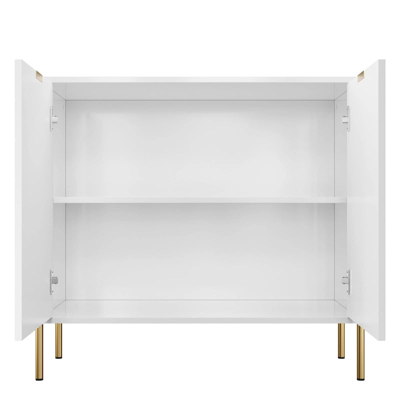 2-Door Storage Media Accent Buffet Sideboard