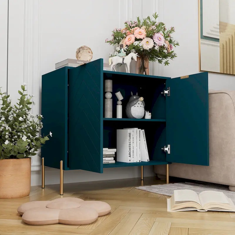 2-Door Storage Media Accent Buffet Sideboard