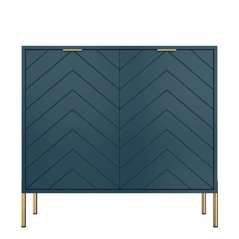 2-Door Storage Media Accent Buffet Sideboard