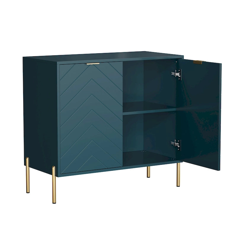 2-Door Storage Media Accent Buffet Sideboard