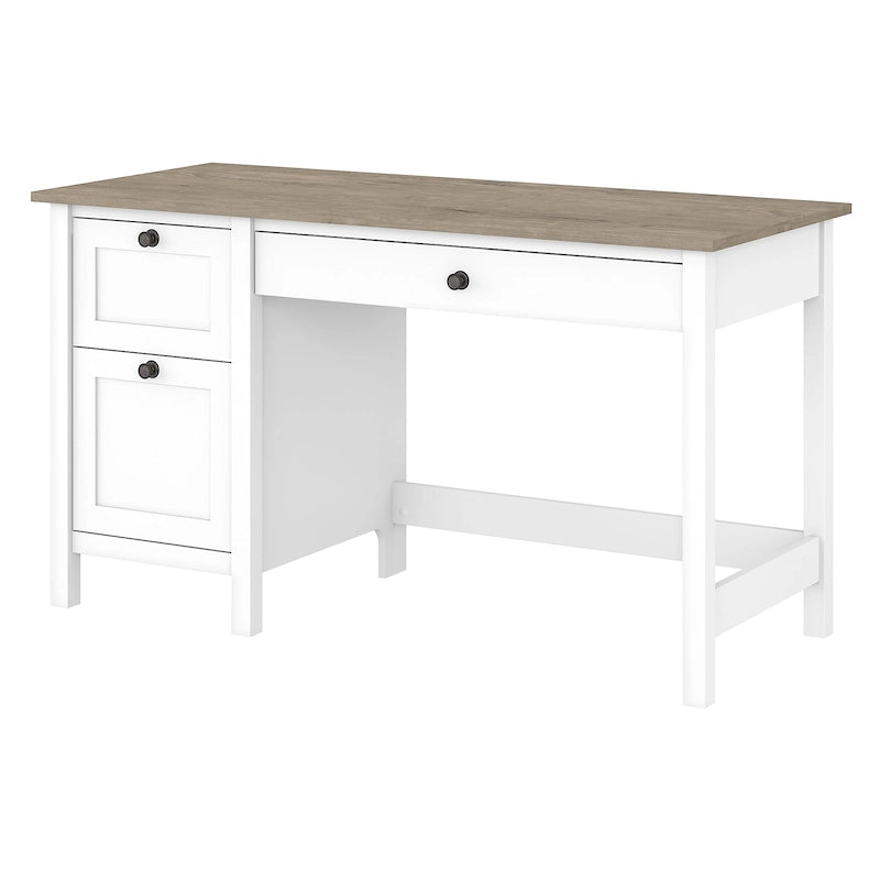 54W Farmhouse Computer Desk with Drawers and File Storage